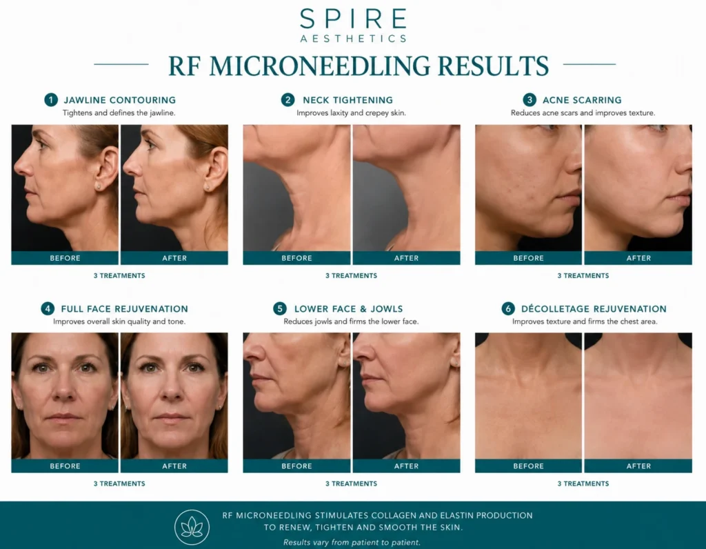 RF Microneedling Skin tightening Oakham results