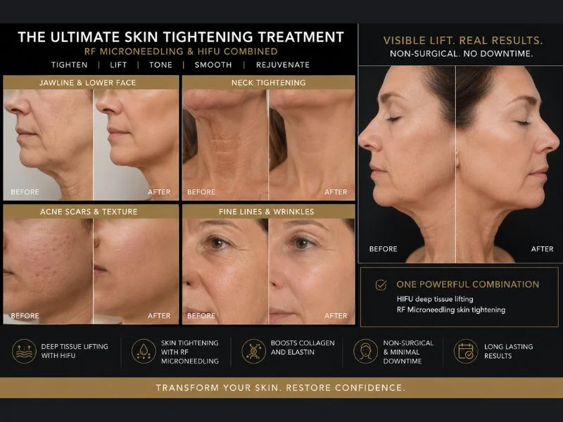Results of combined treatment for the ultimate skin tightening treatment Oakham